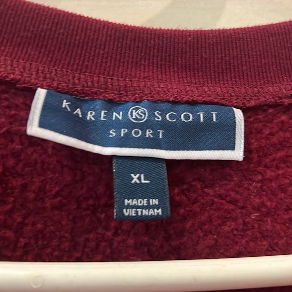 Karen Scott polka dot sweater - Picture 2 of 3